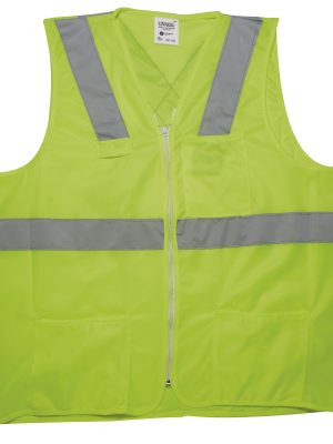 USCH61 - Chaleco de seguridad cerrado de alta visibilidad verde M Urrea