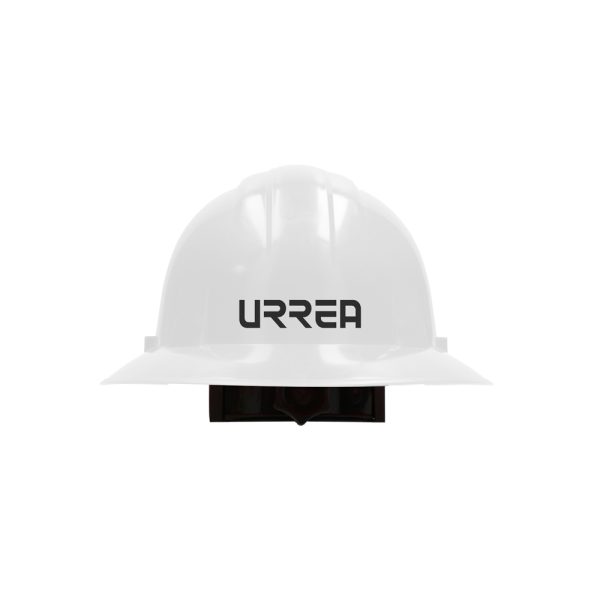 USH04W - Casco de seguridad con ajuste de matraca ala completa de 4 puntos, color blanco Urrea