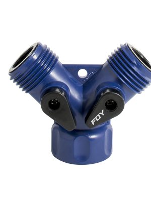 VALY01P - Adaptador para manguera de riego en "Y" de plástico 11 x 7cm Foy