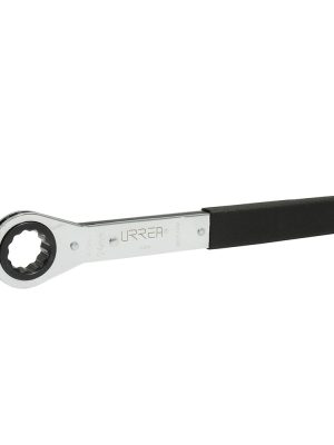 WER24M - Llave de estrías pulido espejo plana de matraca métrica, 12 puntas, 24 mm Urrea