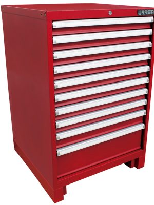 X28F10.jpg X28F10 - Gabinete fijo con 10 gavetas color rojo serie X 28" Urrea