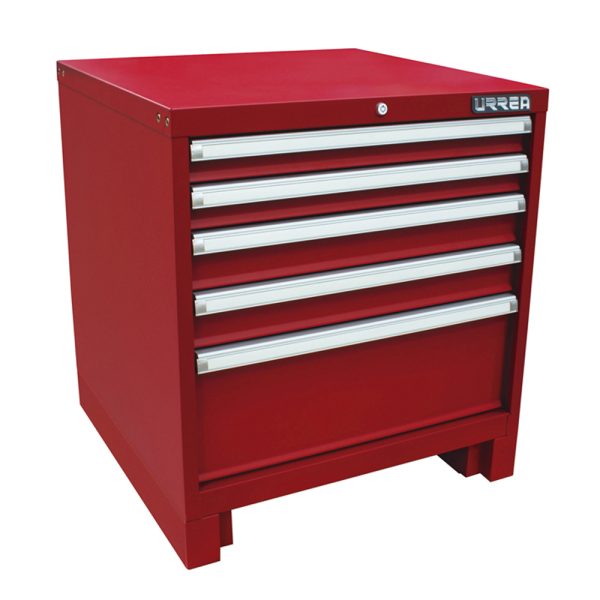X28F5 - Gabinete fijo con 5 gavetas color rojo serie X 28" Urrea