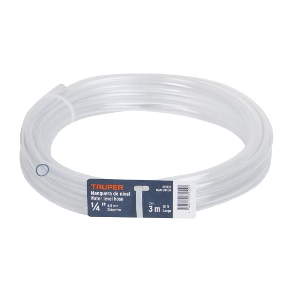 103939 - Manguera de Nivel, 1/4', rollo de 3m, TRUPER