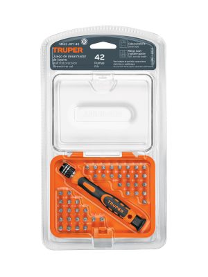 14163 - Desarmador de precisión con 42 puntas intercambiables