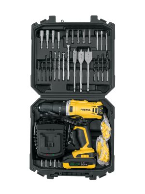 29000 29000 - Kit rotomartillo 1/2', 20V, 32 accesorios, PRETUL