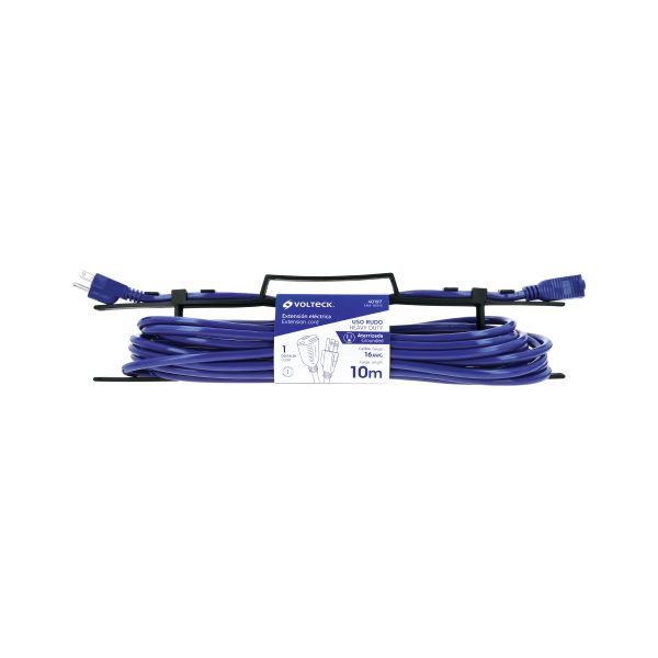 40197 - Extensión de uso rudo aterrizada 10 m calibre 16, Volteck