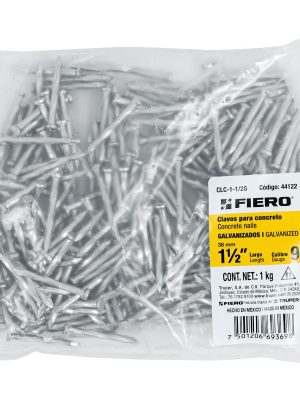 44122 44122 - Bolsa con 1 kg de clavos para concreto galvanizados 1-1/2'
