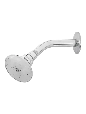 45058 - Regadera redonda 3' brazo y chapetón de acero, Foset Aqua