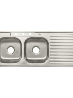 45060 45060 - Tarja de empotrar 120 x 50 cm doble tina izquierda, FOSET