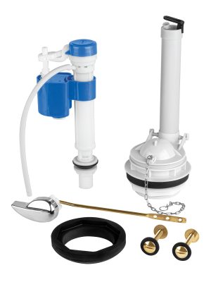 45309 - Jgo de reparación p/WC, c/válv ajuste y tornillos metálicos