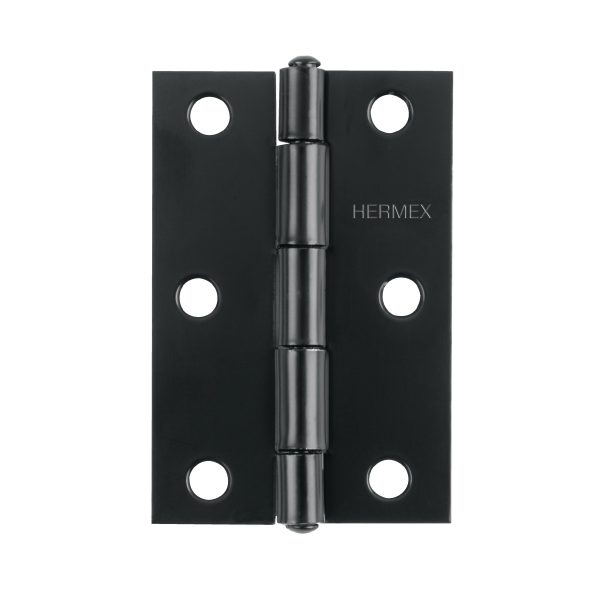 45635 - Bisagra rectangular 2-1/2' negra, HERMEX