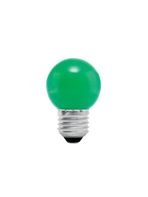 46027 46027 - Lámpara LED tipo bulbo G45 1 W color verde, caja, Volteck