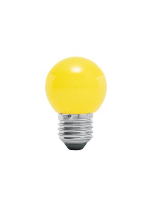 46028 46028 - Lámpara LED tipo bulbo G45 1 W color amarillo, caja, Volteck