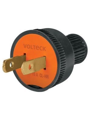 46210 - 2 Clavijas no polarizadas redondas de PVC, Volteck