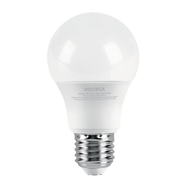 46275 - Lámpara LED A19 3 W (equiv. 25 W) luz de día blíster Volteck