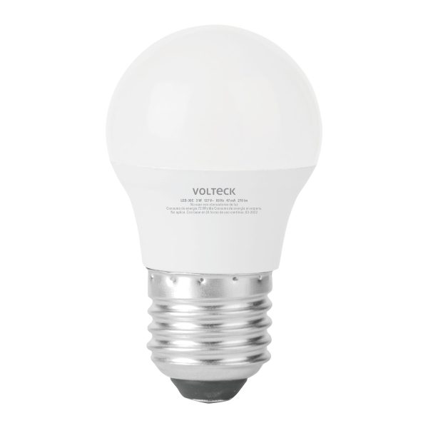 46276 - Lámpara LED A19 3 W (equiv. 25 W) luz cálida blíster Volteck