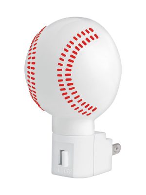 46289 46289 - Luz de noche con lámpara E12, pelota de béisbol, Volteck