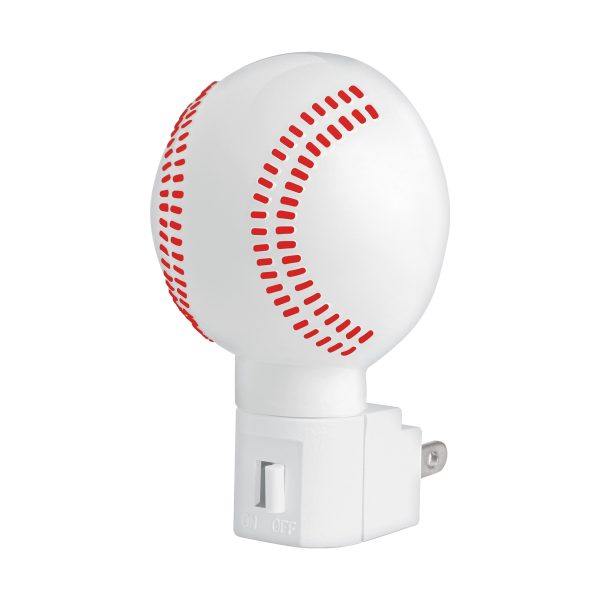 46289 - Luz de noche con lámpara E12, pelota de béisbol, Volteck