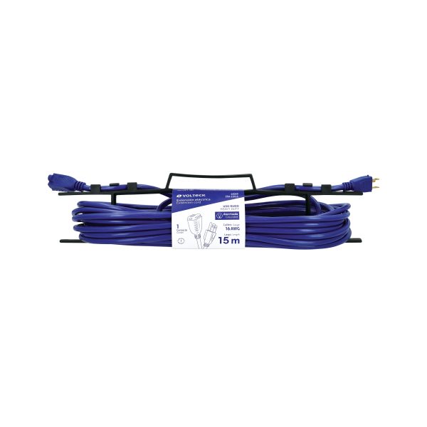 48059 - Extensión de uso rudo aterrizada 15 m 3x16 AWG, Volteck