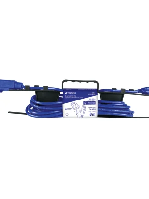 48063 48063 - Extensión triple uso rudo 8 m tipo abanico 3x16 AWG, Volteck