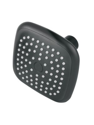 48421 - Regadera cuadrada de ABS 3-3/4' sin brazo, negro, Basic