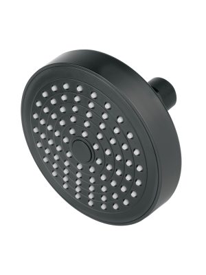 48423 - Regadera redonda de ABS 4-1/4' sin brazo, negro, Basic