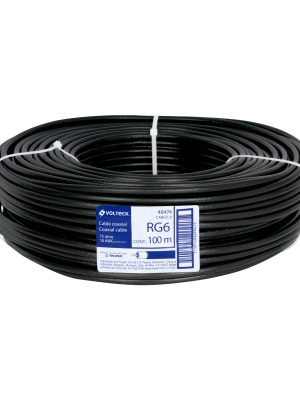 48474 - Metro de cable coaxial RG6 en rollo de 100 m, Volteck