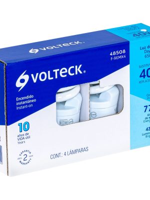 48508 - Pack de 4 lámparas espiral mini T2 9 W luz de día, en caja