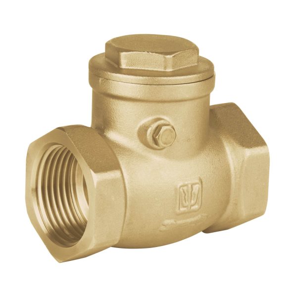 48512 - Válvula check horizontal de latón, 1', Foset