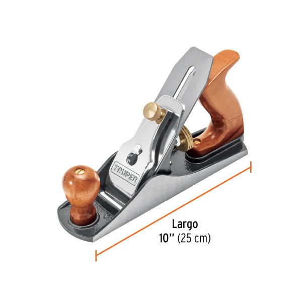 12006 - Cepillo para carpintero #4 base lisa, Truper