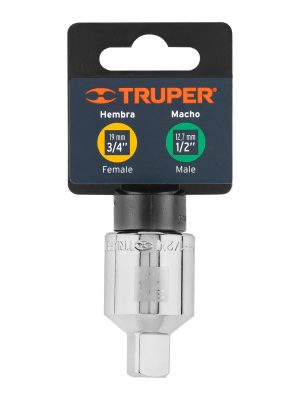 A-5453E1.jpg 13424 - Adaptador para matraca de cuadro 3/4' a cuadro 1/2', Truper