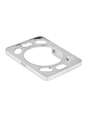 49610 - Portavaso cepillero, metálico, cromo, BASIC