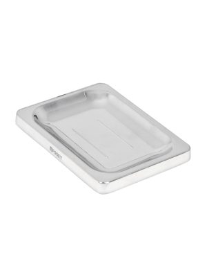 49611 - Jabonera metálica, cromo, BASIC