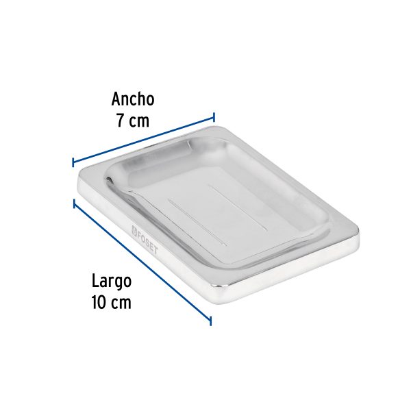 A-908FC2.jpg 49611 - Jabonera metálica, cromo, BASIC