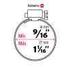 44257 - Bolsa c/10 abrazaderas sin fin reforzadas #7, 9/16 - 1-1/16'