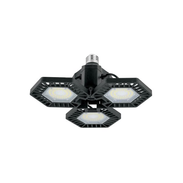 46587 - Luminario de LED 65 W, aluminio con 3 paneles abatibles