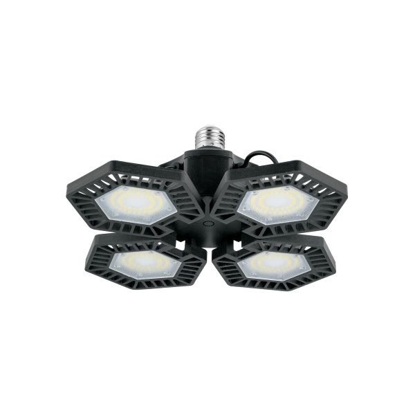 46588 - Luminario de LED 100 W, aluminio con 4 paneles abatibles