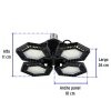 46588 - Luminario de LED 100 W, aluminio con 4 paneles abatibles
