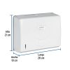 45740 - Dispensador junior p/toallas de papel, blanco, Foset Basic