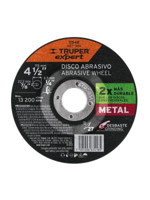 11548 - Disco Tipo 27 de 4-1/2' x 6.4 mm desbaste de metal, Expert