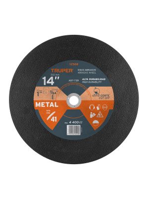 12568 - Disco Tipo 41 de 14' x 3.1 mm para corte de metal, TRUPER