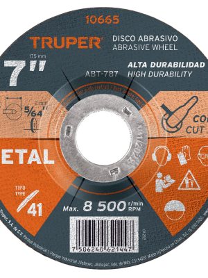 10665 - Disco de 7' para corte de metal, tipo 41, Truper