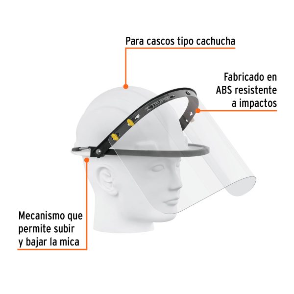 14318 - Adaptador de protector facial para casco, Truper