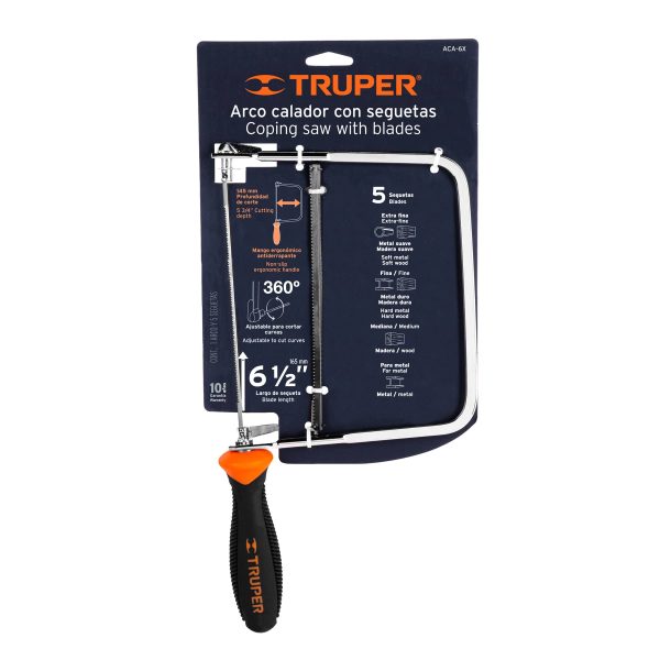 10221 - Arco calador con 5 seguetas de 6-1/2', Truper