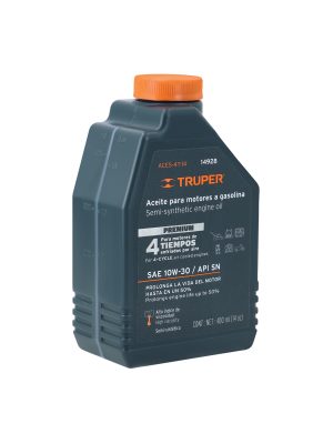 14928 - Aceite semi-sintético, 4 tiempos, 400 ml (14 oz), Truper