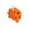 46256 - Adaptador 3 a 2, naranja, a granel, Volteck