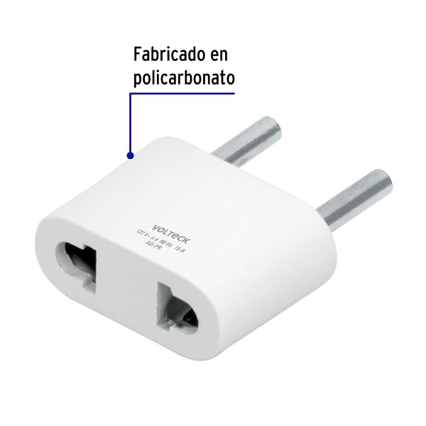 46246 - Adaptador barra plana a redonda, Volteck