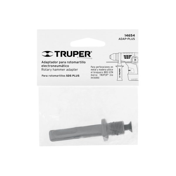 14654 - Adaptador para rotomartillos, SDS PLUS, Truper