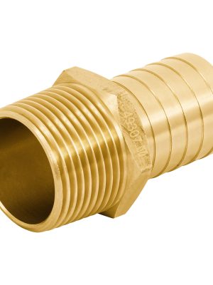 49307 - Adaptador macho de latón 1' para poliducto, Foset