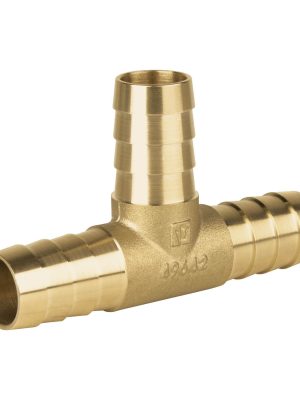 49642 - Tee inserción macho latón 3/4' para poliducto negro, Foset